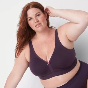 NWT Cacique Cotton Collection Unlined Full Coverage No Wire Nightshade Bra